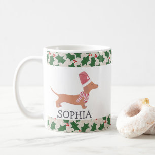 Dackel Dog Frohe Weihnachten Kaffeetasse