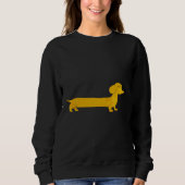 Dackel Dog Fun Farbiges Muster Sweatshirt (Vorderseite)