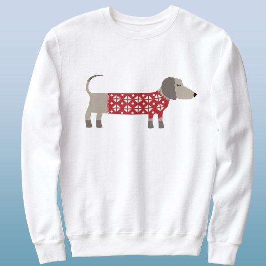 Dackel Dog Fun Weihnachts-Sweater Sweatshirt