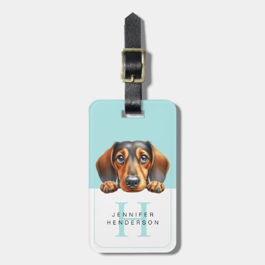 Dackel Dog Gepäckanhänger (Vorderseite vertikal)