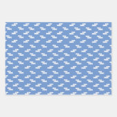 Dackel Dog Geschenke Wrap Sheets Dackel Party Blau Geschenkpapier Set (Vorderseite 2)