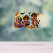 Dackel Dog Ghost Halloween Acrylschild (Neutral)