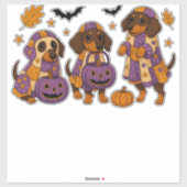 Dackel Dog Ghost Halloween Aufkleber (Blatt)