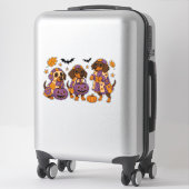 Dackel Dog Ghost Halloween Aufkleber (Koffer)