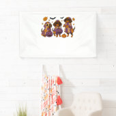 Dackel Dog Ghost Halloween Banner (Insitu)
