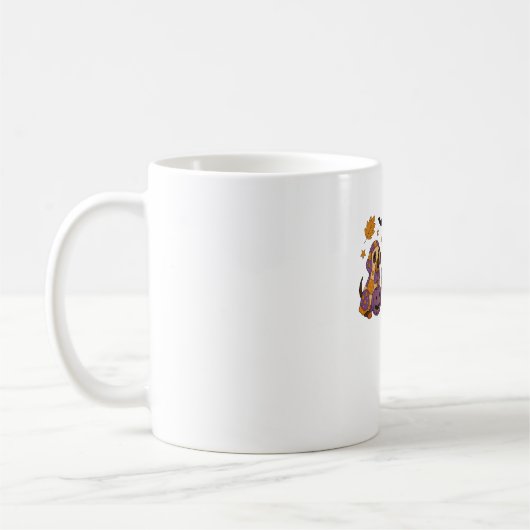 Dackel Dog Ghost Halloween Kaffeetasse (Links)