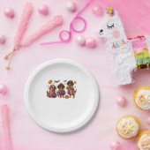 Dackel Dog Ghost Halloween Pappteller (Party)