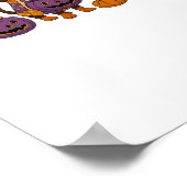 Dackel Dog Ghost Halloween Poster (Ecke)