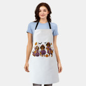 Dackel Dog Ghost Halloween Schürze (Getragen)