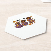 Dackel Dog Ghost Halloween Untersetzer (angewinkelt)