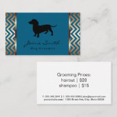Dackel | Dog Groomer Visitenkarte (Vorne/Hinten)