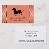 Dackel | Dog Groomer Visitenkarte (Vorne/Hinten)