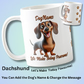 Dackel - Dog hinzufügen, Text ändern Kaffeetasse