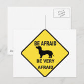 Dackel Dog Humore Postkarte (Vorne/Hinten)