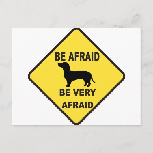 Dackel Dog Humore Postkarte (Vorderseite)