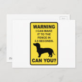 Dackel Dog Humorores Doxon lustiges Sprichwort Postkarte (Vorne/Hinten)