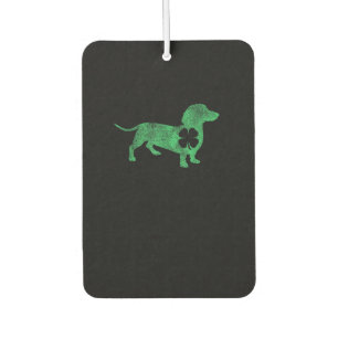 Dackel Dog Kleeblatt St. Patrick's Day Saint Pad Autolufterfrischer