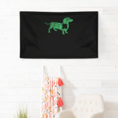 Dackel Dog Kleeblatt St. Patrick's Day Saint Pad Banner (Insitu)