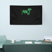 Dackel Dog Kleeblatt St. Patrick's Day Saint Pad Banner (Messeveranstaltung)