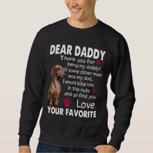 Dackel Dog Liear Daddy Funny Dackel Daddy Quo Sweatshirt