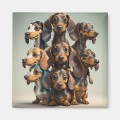 Dackel Dog Lover Gift Magnet (Vorne)