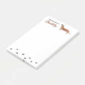 Dackel Dog - Nachhinweise Post-it Klebezettel (angewinkelt)