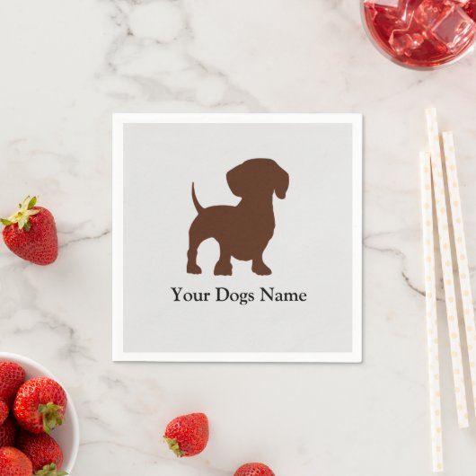 Dackel Dog Napkin Serviette (Beispiel)