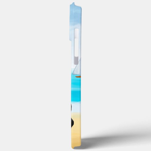 Dackel Dog on Beach Case-Mate iPhone Hülle (Rückseite / Links)