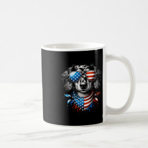 Dackel Dog Patriotic 4. Juli American USA F Kaffeetasse