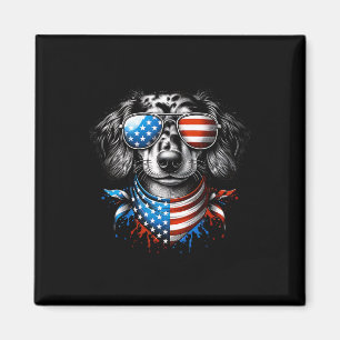 Dackel Dog Patriotic 4. Juli American USA F Magnet