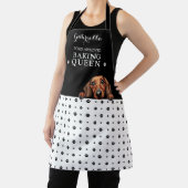 Dackel Dog Paw Drucken Schwarz-weiße, benutzerdefi Schürze (InSitu)