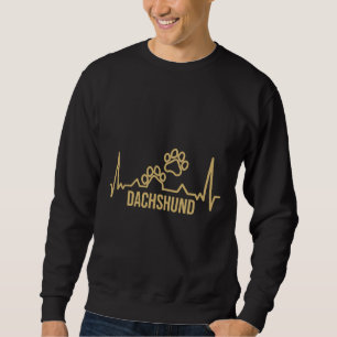 Dackel Dog Paw Prints Sweatshirt