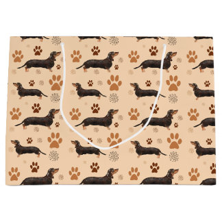 Dackel Dog Paws Geschenktasche Große Geschenktüte