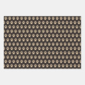 Dackel Dog Paws Wrapping Paper Set 3 Geschenkpapier Set (Vorderseite 3)