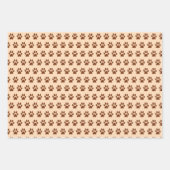 Dackel Dog Paws Wrapping Paper Set 3 Geschenkpapier Set (Vorderseite 2)