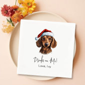 Dackel Dog Personalisierte Getränke auf mir Serviette