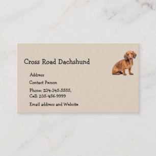 Dackel Dog Pet Animal Business Card Magnet Visitenkarte