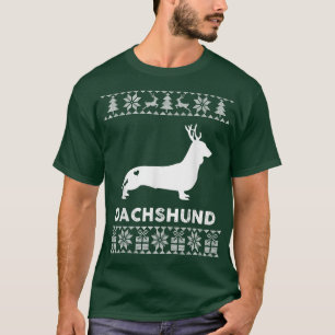 Dackel Dog Pet Weihnachtsmann Ugly Christma T-Shirt