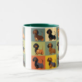 Dackel Dog Picture Tasse (VorderseiteRechts)