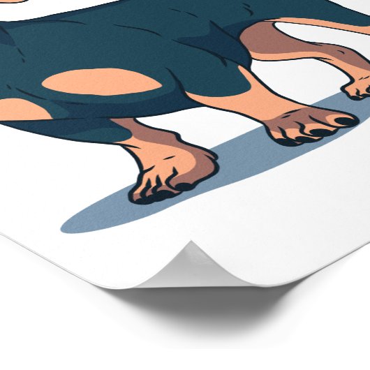 DACKEL DOG POSTER (Ecke)