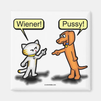 Dackel Dog & Pussycat Nemesis Magnet
