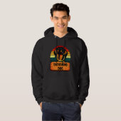 Dackel Dog Retro Farben Hoodie (Vorne ganz)