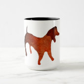 Dackel Dog Ringer Combo Tasse (Zentrum)