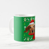 Dackel Dog Ugly Weihnachten Kaffeetasse (Vorderseite Links)