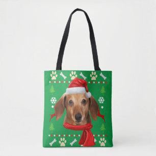 Dackel Dog Ugly Weihnachten Tasche