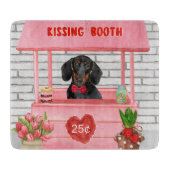 Dackel Dog Valentine's Day Kissing Booth Schneidebrett (Vorderseite)