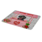 Dackel Dog Valentine's Day Kissing Booth Schneidebrett (Ecke)