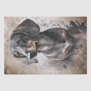 Dackel Dog Watercolor Seidenpapier