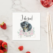 Dackel Dog Wedding Cocktail Napkins Serviette (Beispiel)