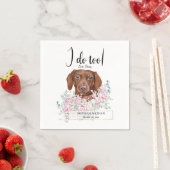 Dackel Dog Wedding Cocktail Napkins Serviette (Beispiel)
